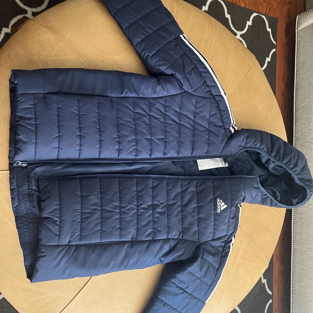 Adidas Dark Blue Recycled Polyester Jacket